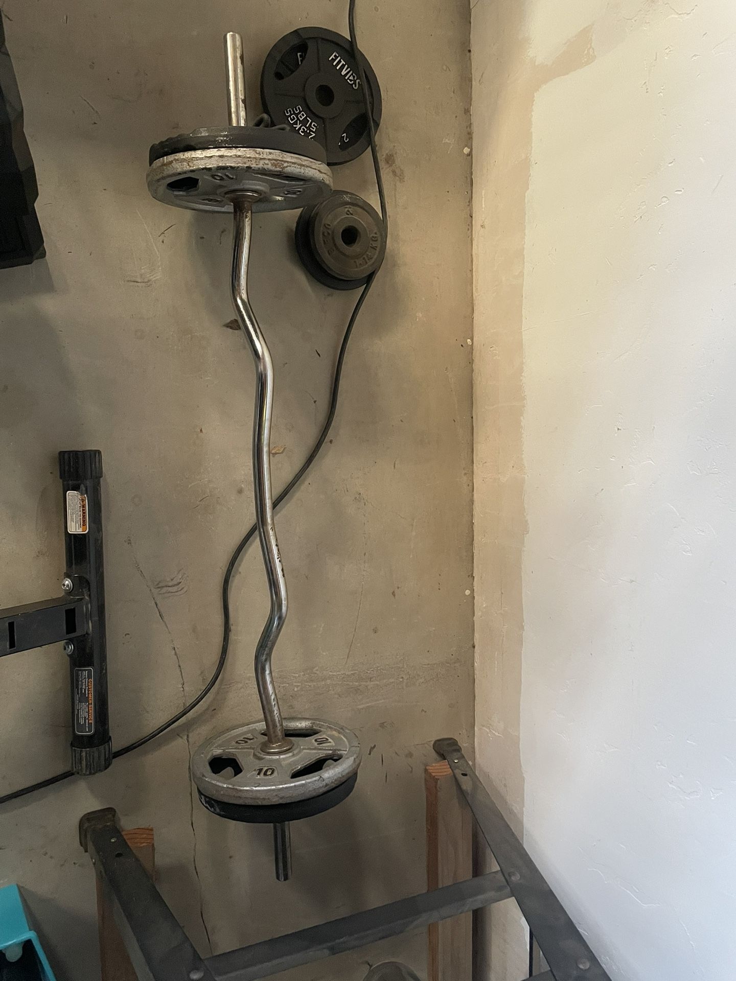 Curl Bar With Weights