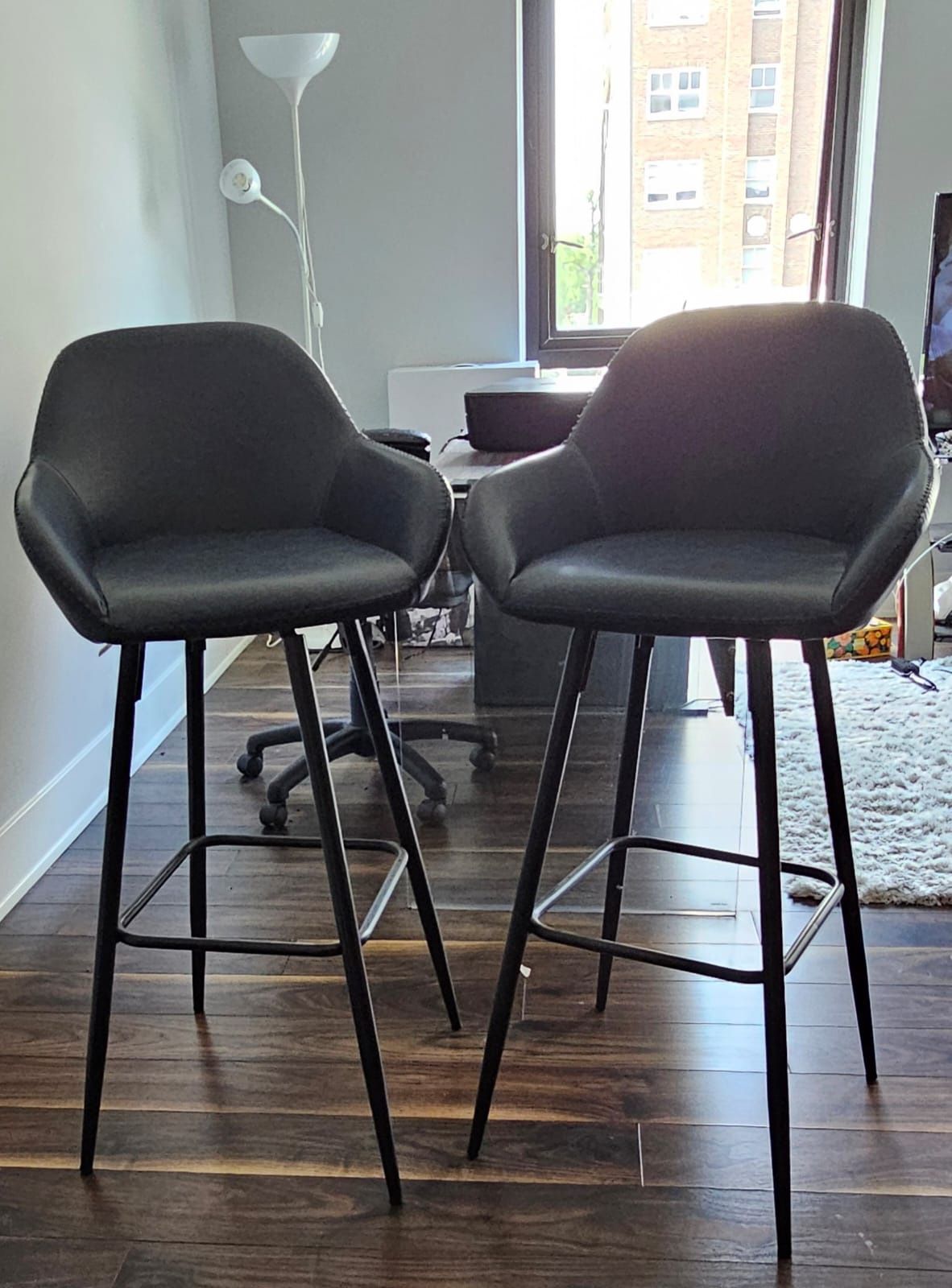 Two Navy Stools.