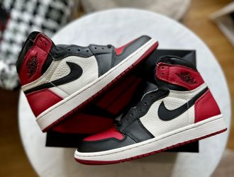 Jordan 1 Retro High OG Bred Toe 8.5 DS Brand New!