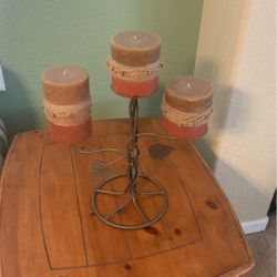 $15 - Candle holder With Candles