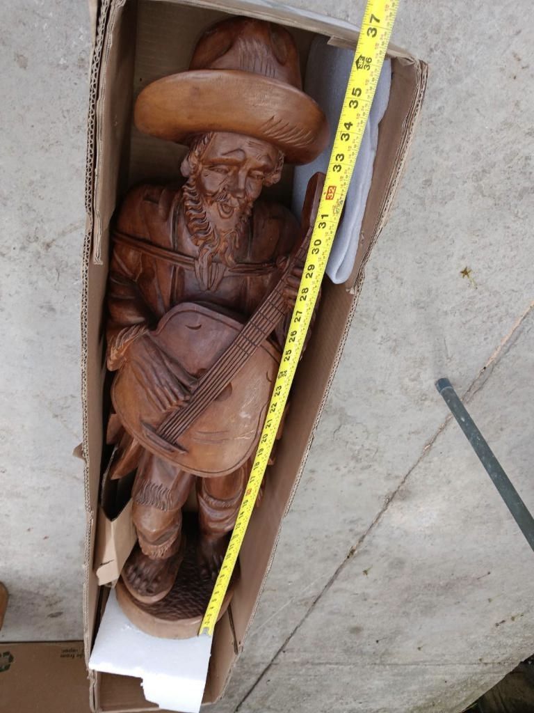 Wood Hand Carved Statues