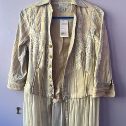 Vintage Long Lace Jacket 