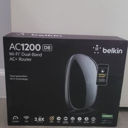 This is a Belkin AC 1200 DB Wi-Fi Dual-Band AC+ Router. 