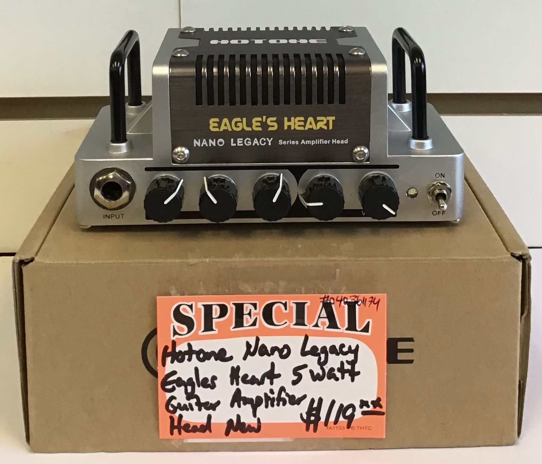 Hotone Nano Legacy Eagles Heart 5 Watt Guitar Amplifier Head New