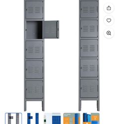5 Door Metal Lockers Cabinet