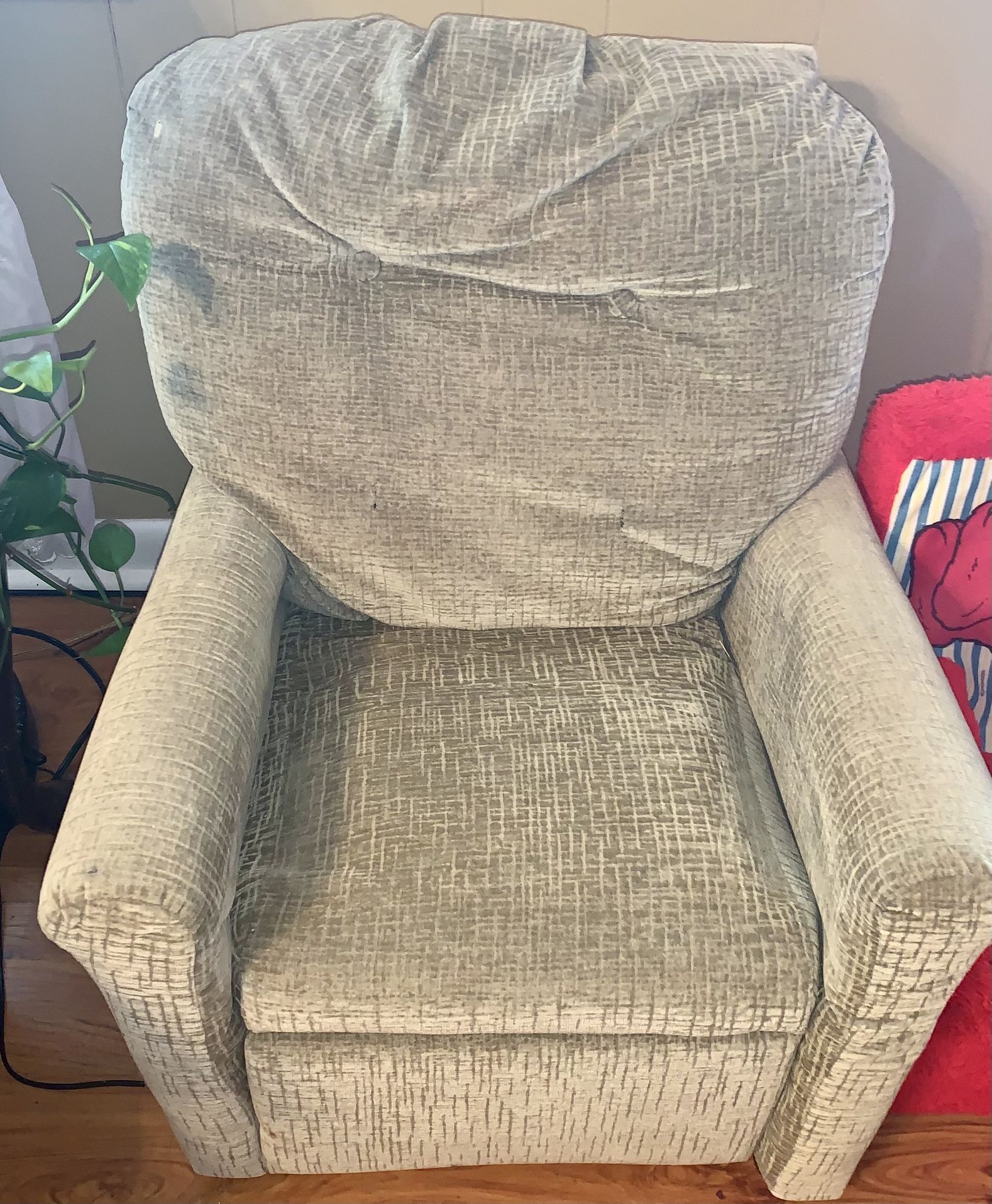 Kids Recliner and Plush Elmo Chair