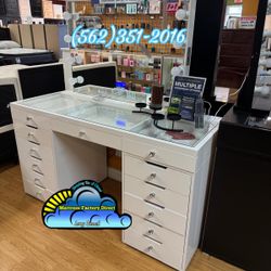 White Vanity Led Lights Dresser Cajonera Comoda Nueva Bonita