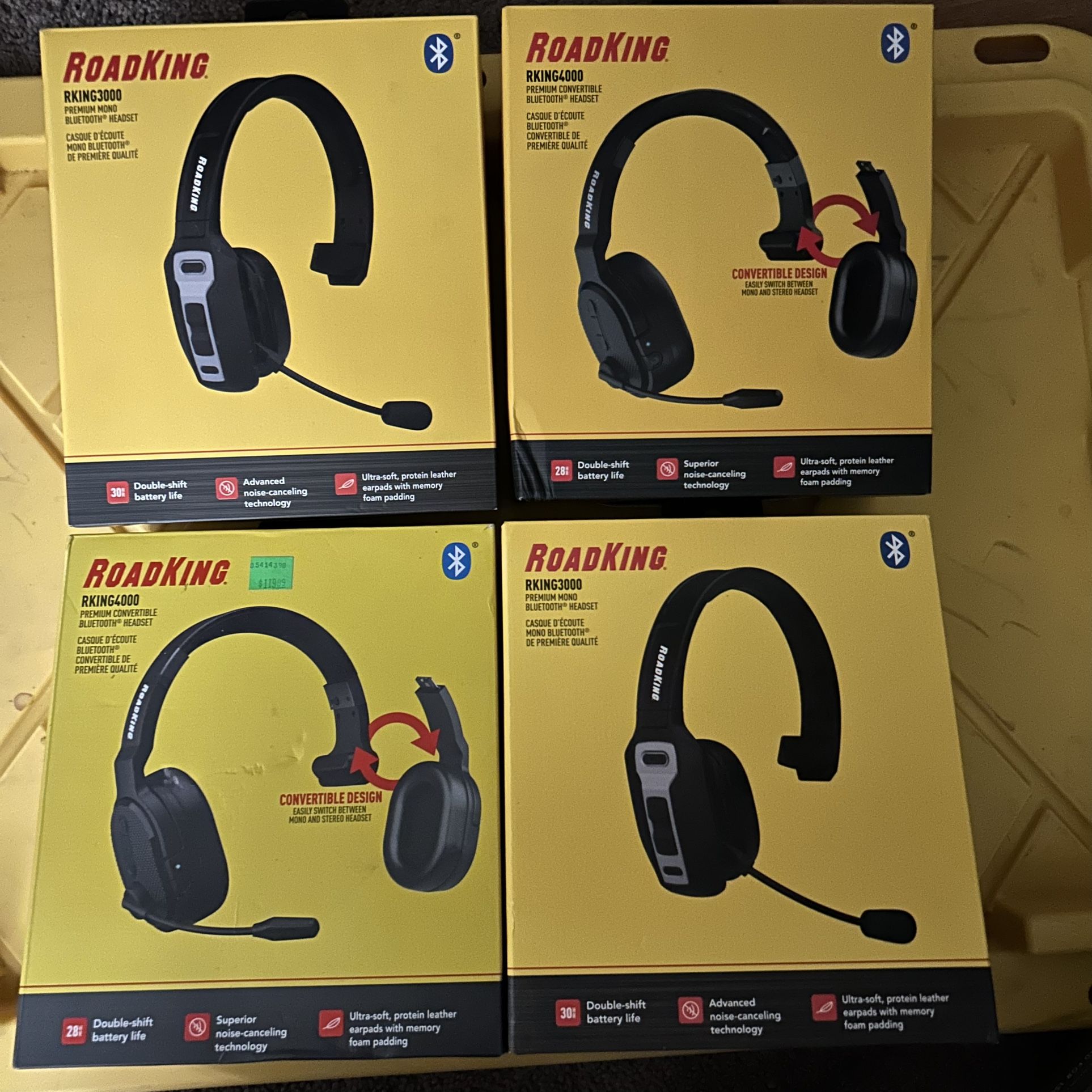 10 Roadking Headsets 16 RK4000 Model And 16 RK 3000 Model