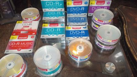 Multiple kinds of Maxwell data CDR DVD-R at various types
