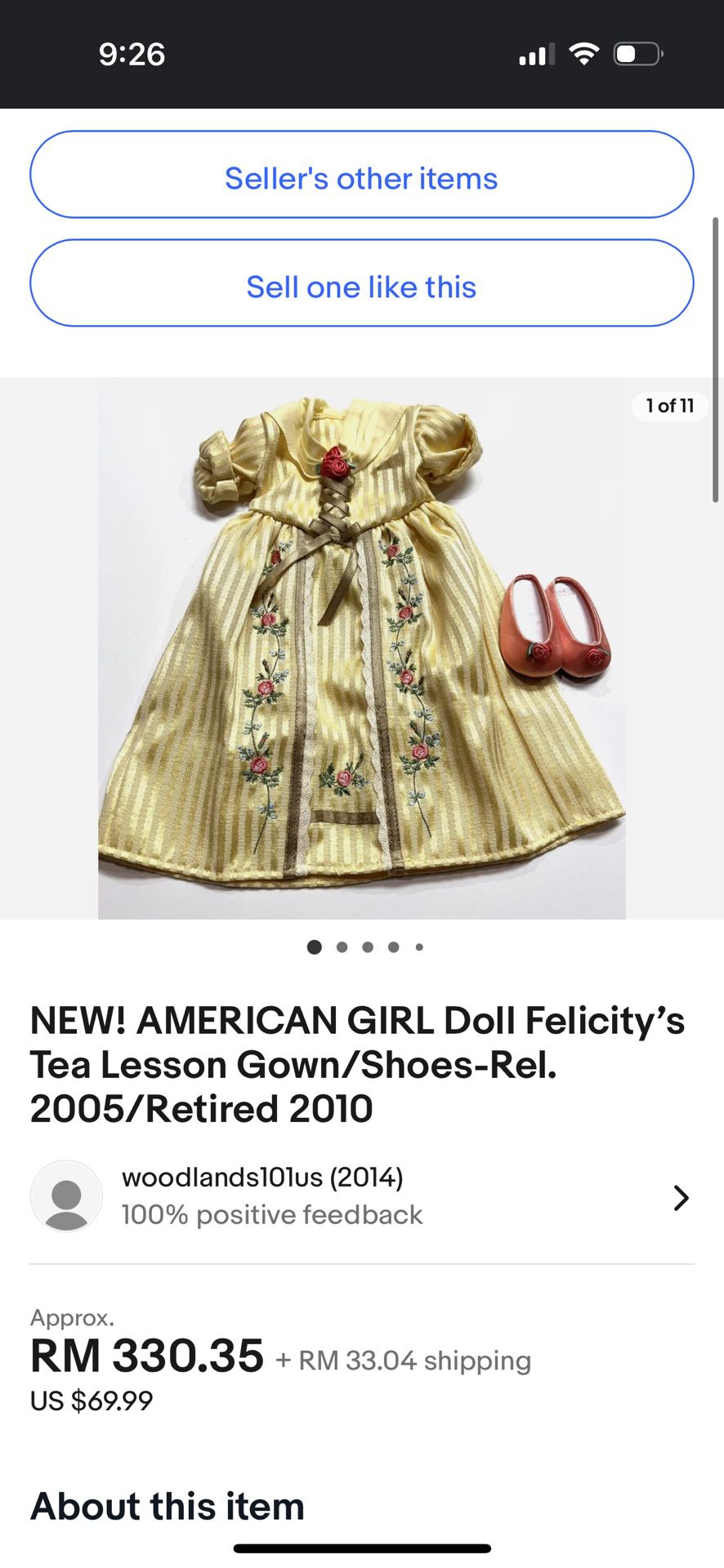 American Girl Doll Outfit
