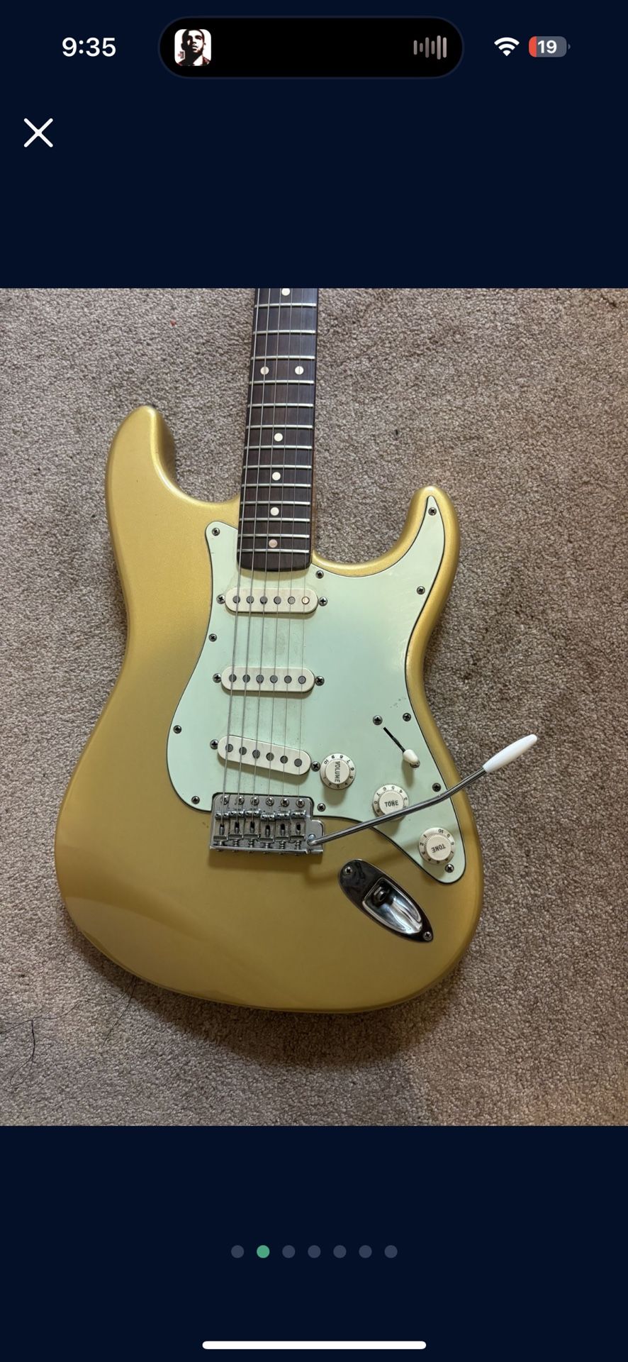 Fender Lincoln Brewster Stratocaster - Aztec Gold special Edition
