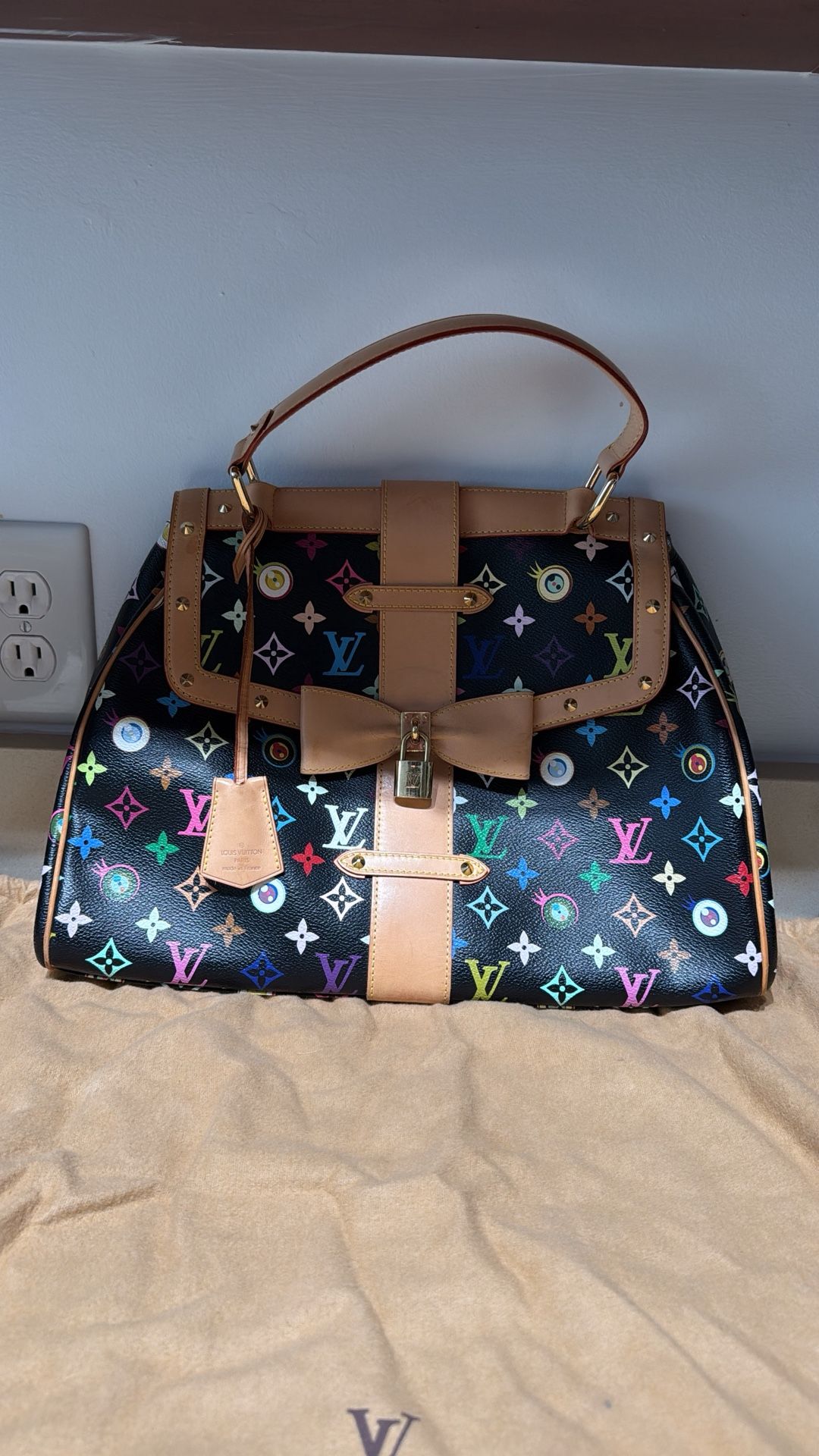 LOUIS VUITTON: Takashi Murakami Eye Love Sac Retro Gm - Black