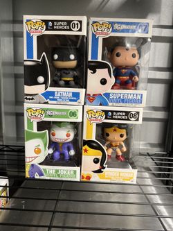 Funko Pop Batman Superman Wonder Woman Joker