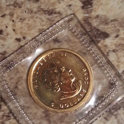 Elizabeth II 
Gold 5 Dollars coin 