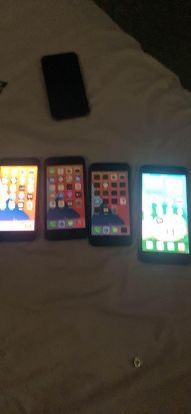 2 IPHONE SE, 1 IPHONE 8 PLUS, 1IPHONE 8