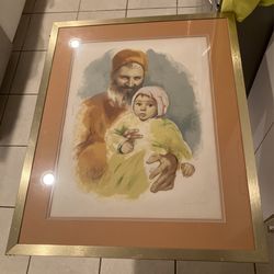 $20 Sandu Liberman Signed Litho 164/200 Father And Son