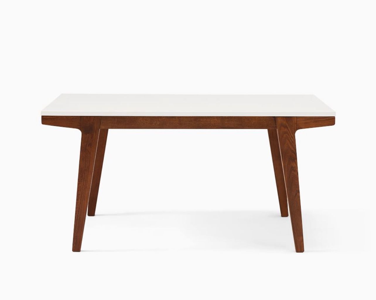 Mid Century Modern Table/walnut & White