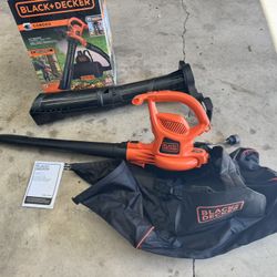New Corded Black N Decker Backpack Leaf Blower, Vacuum, Mulcher. You Must Pick Up