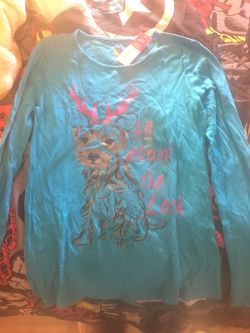 Blue long sleeve shirt