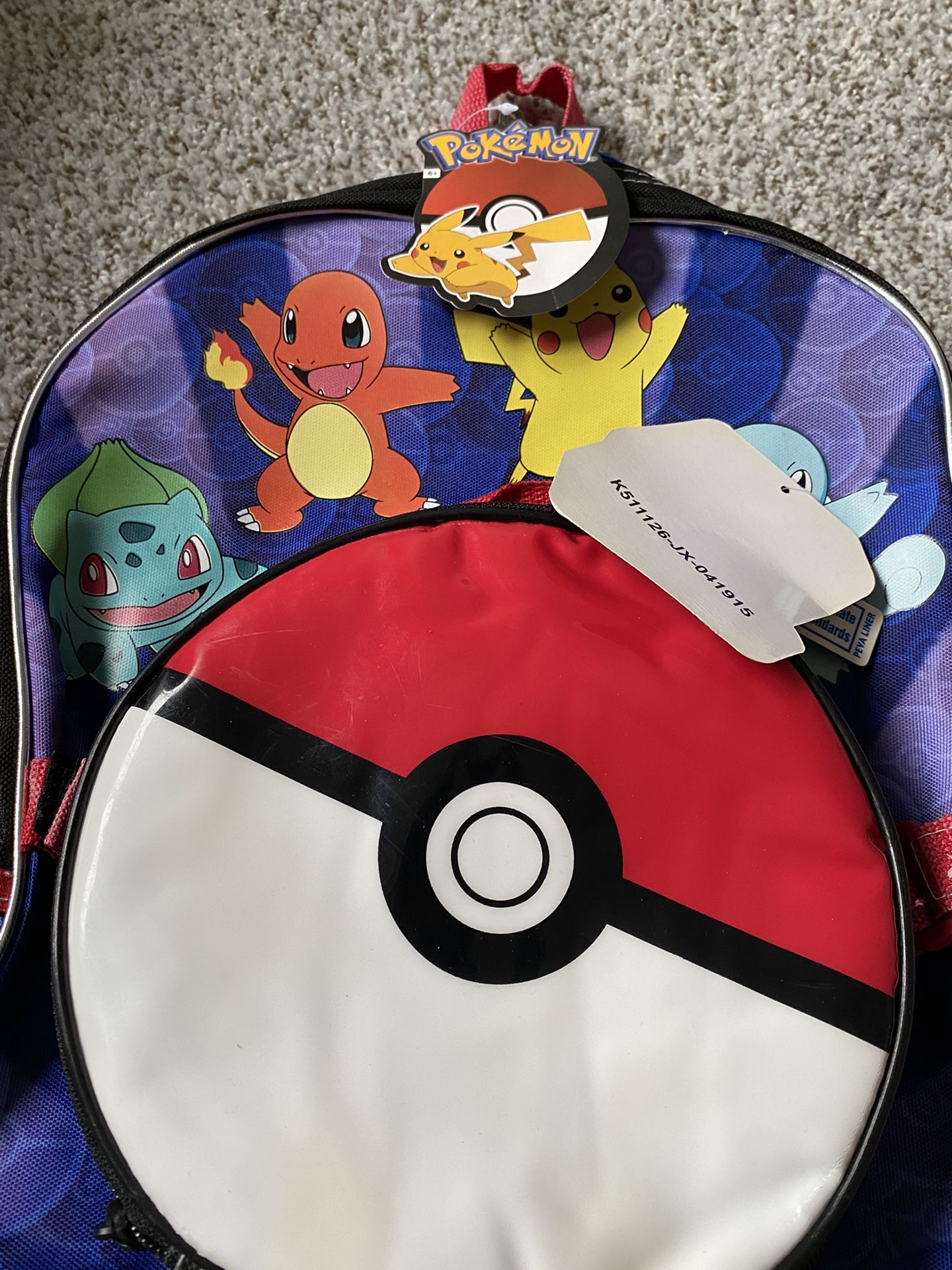 2001 Pokémon Kids Book Bag With Lunch Bag,All Products : American Fashion Style Bags On Sale