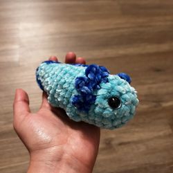 Blue crochet Axolotl