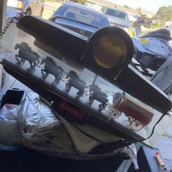 Vintage Budweiser Pool Lamp