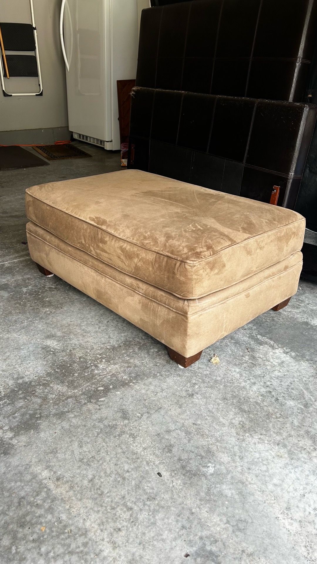 Microfiber Ottoman