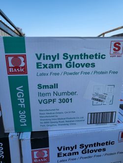 Guantes.  De Vinil.             Vinyl Synthetic Exam. Gloves