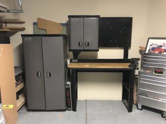 Craftsman workbench sale with pegboard