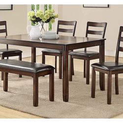 Brown Dining Table Set 