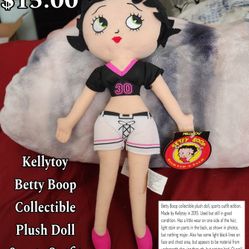 Kellytoy Betty Boop Collectible Plush Doll