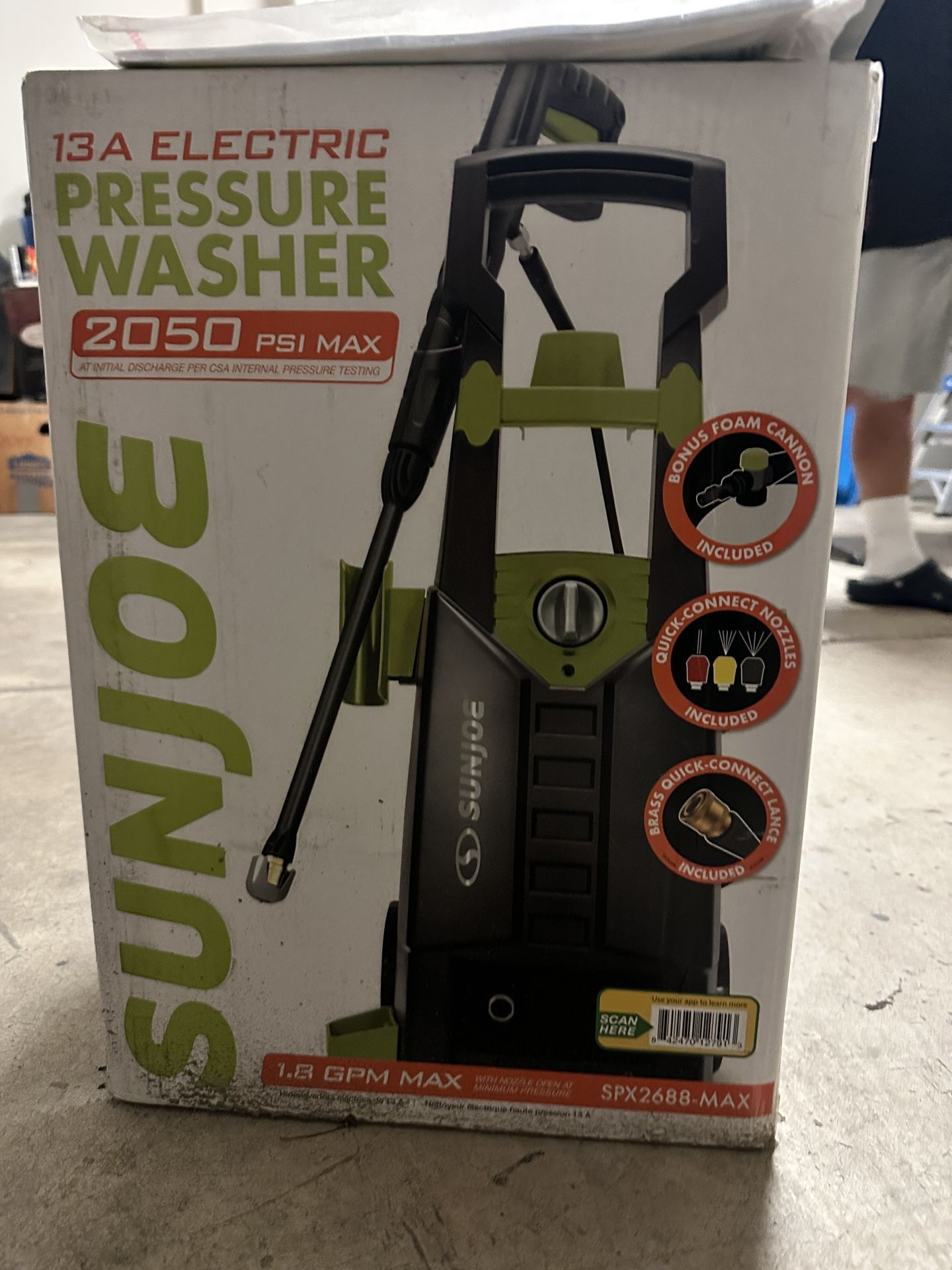 SunJoe Power washer 2050 PSI