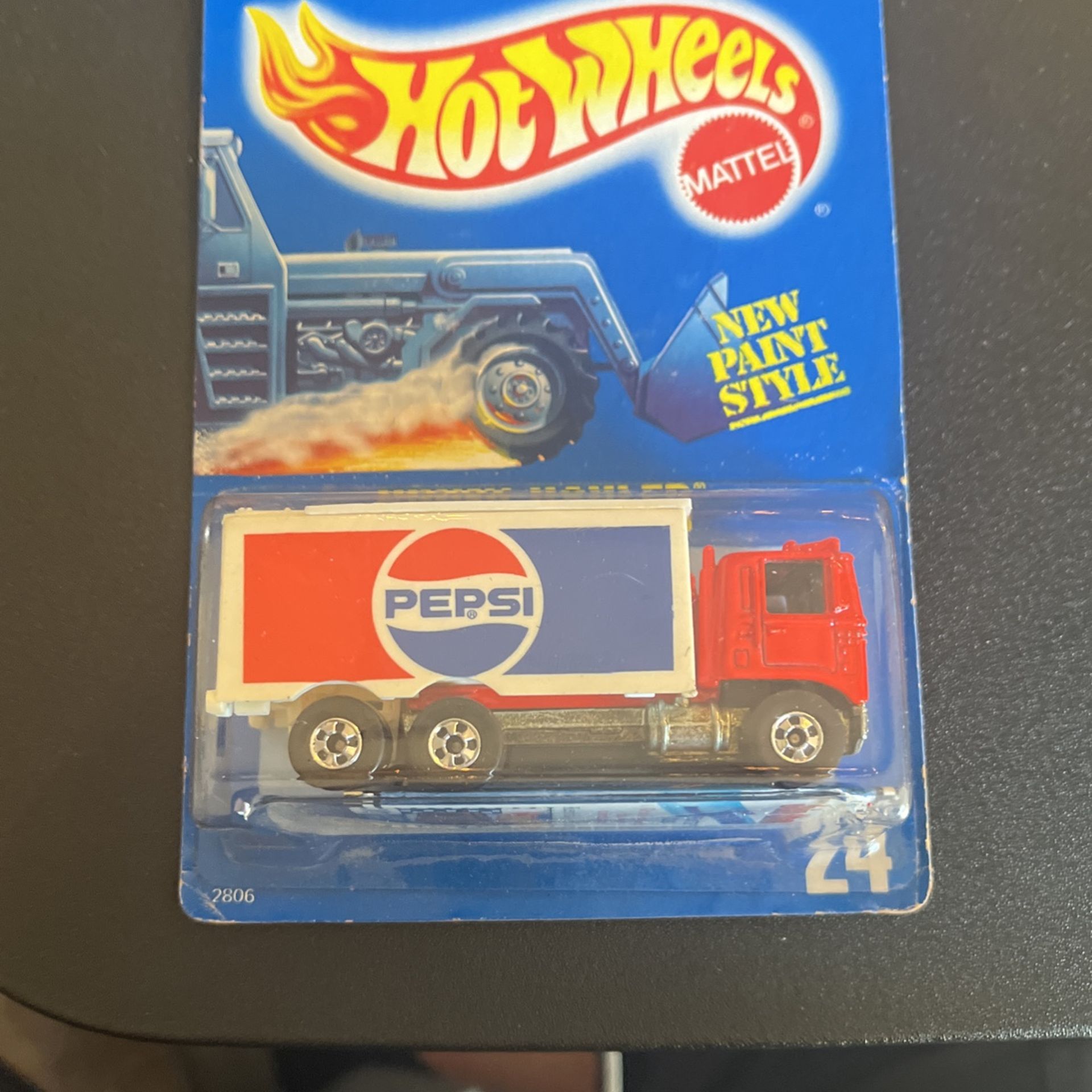 89' Hot Wheels Hiway Hauler Pepsiペプシ HiWay Hauler Pepsi VINTAGE * 1989 Hot Wheels Blue Cars # 24 for