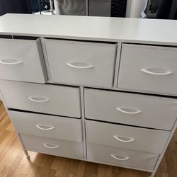 Fabric white dresser
