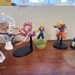 🔥 Anime Figure Set (Luffy G5, Vegito, Goku) 