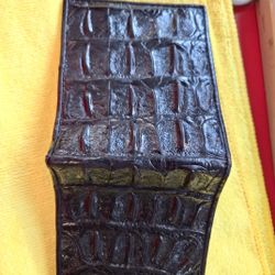 men's wallet made of crocodile leather 