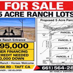5 Acre Ranch Lots