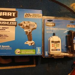 Hart 1/2" Impact Drive Drill Amd Battery And Charger 