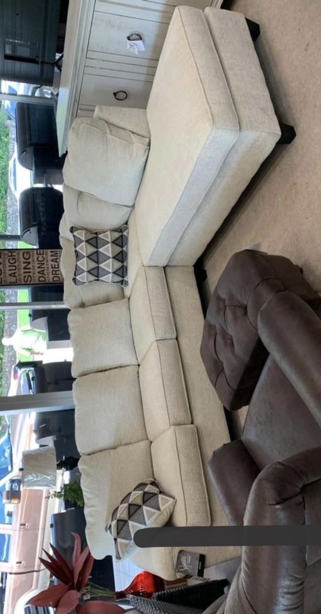 New White Sectional & couch