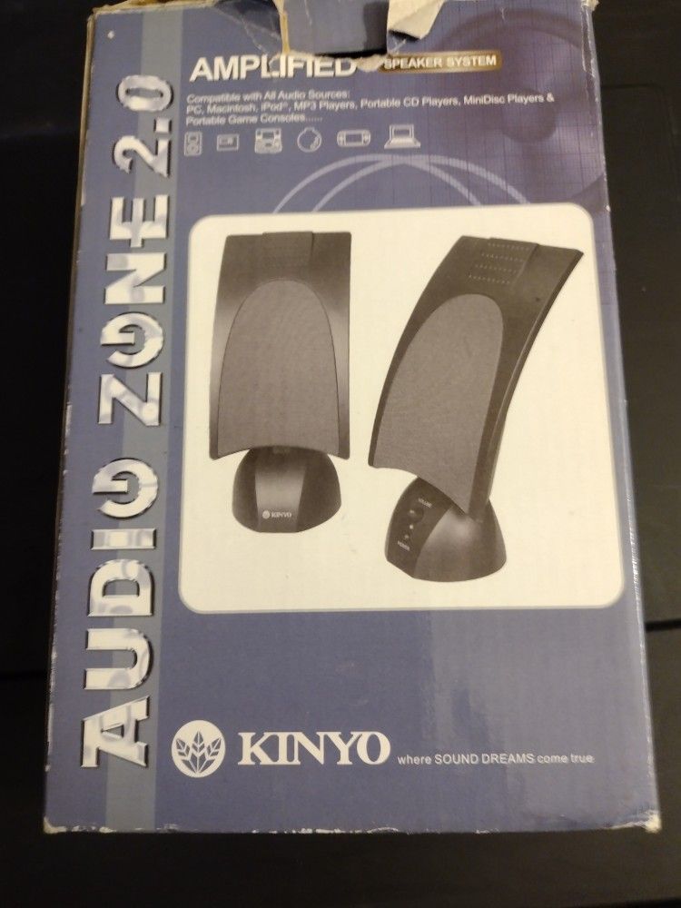Kinyo Audio Zone 2.0 Speakers Open Box