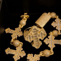 Brand New Custom Bracelet Sterling Silver With Matching Ring