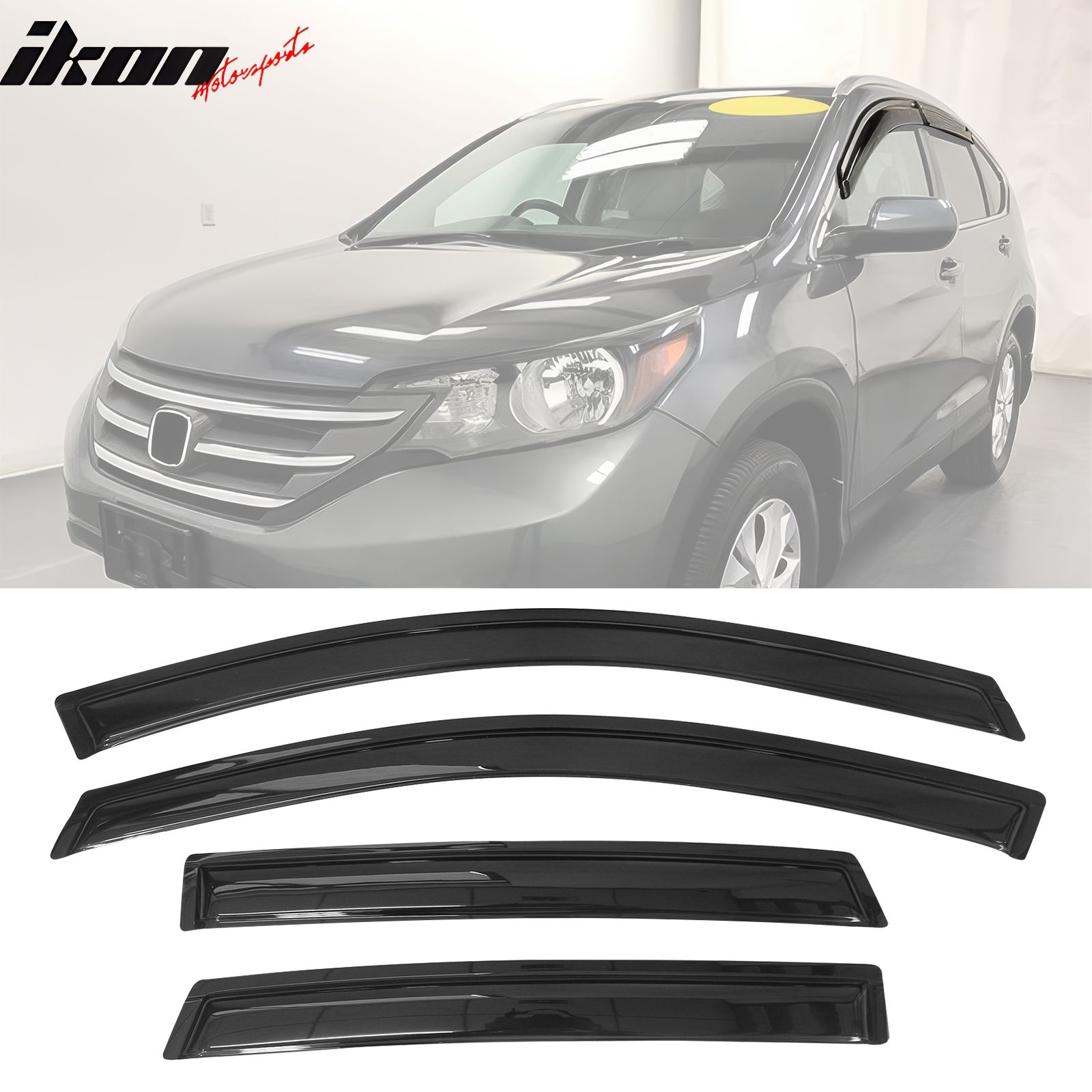 Fits 2012-2016 Honda CR-V Acrylic Window Visor Vent Sun Shade Rain Guard Deflector