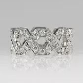 Tiffany’s Eternity Band Pave And Platinum Size 6