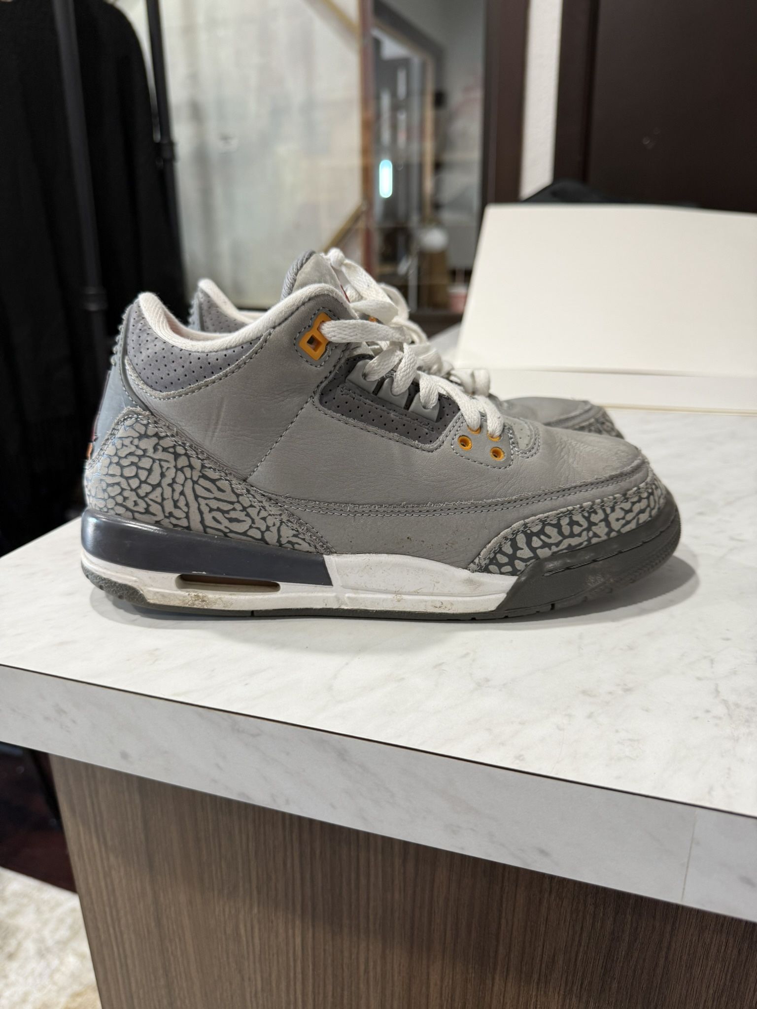 Nike Air Jordan 3 Retro GS 'Cool Grey' 2021 398614 012 Youth Size 6.5Y