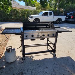 RiverGrille Chuck Wagon 6-Burner Flat Top Event Propane Gas Grill