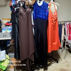 Ladies Evening,formal Gown, Prom,party, Wedding Any Occasion,in Arlington Tx. Like New &different Sizes 