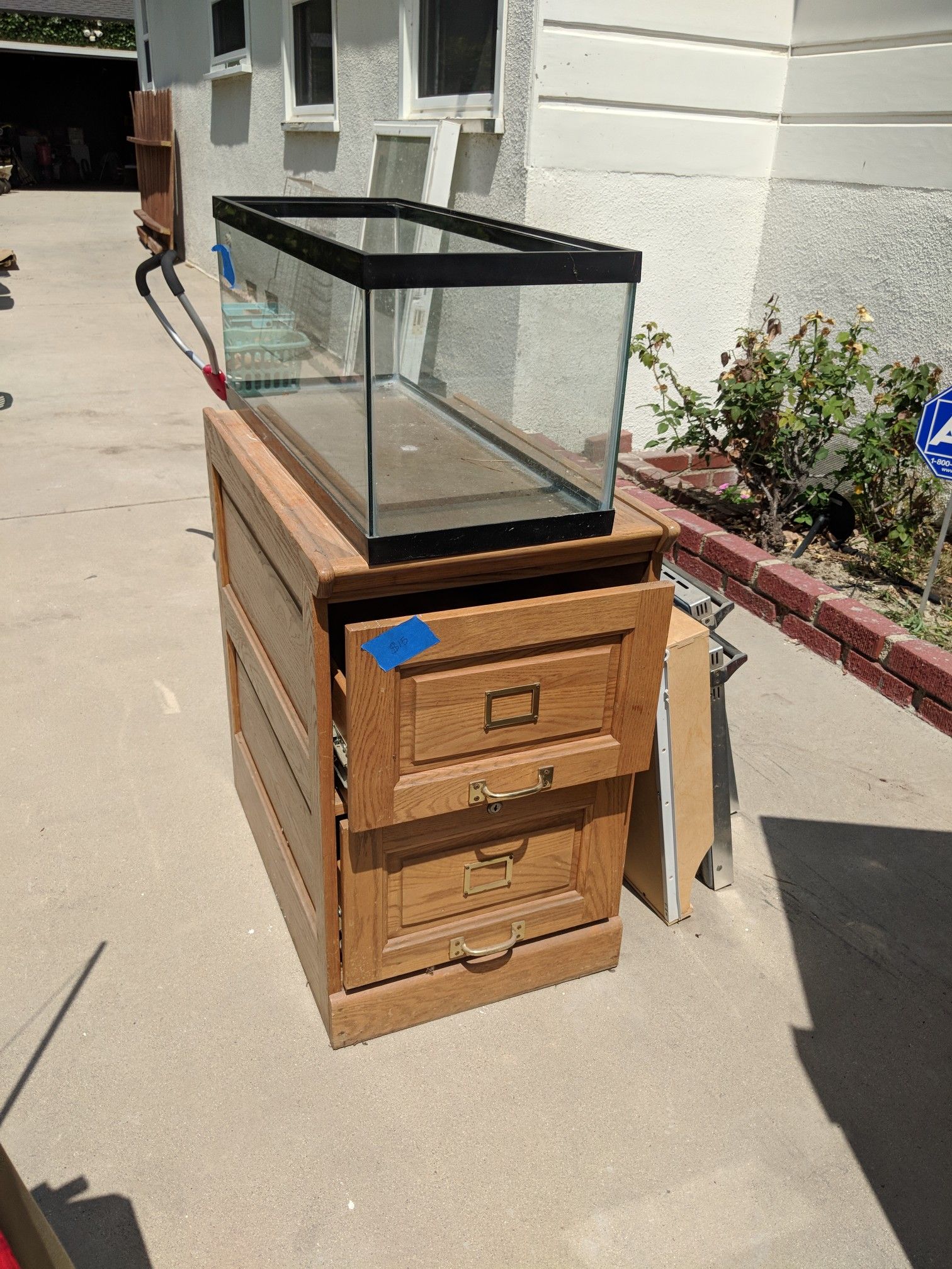 Filing cabinet / fish tank