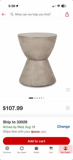 Brand new in box modern side table
