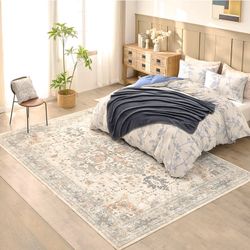 Non Slip Area Rug, Machine Washable Rug 6x9 - Brand New 