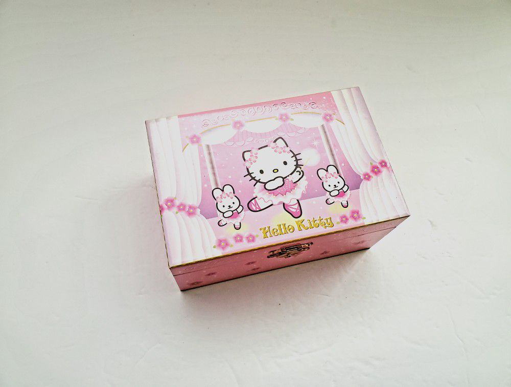 Vintage Sanrio Hello Kitty Music Jewelry Box